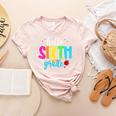 Hello Sixth Grade Cute Back To School 6th Grade Teacher Kids Women's Heather T-Shirt Heather Peach Hello Sixth Grade Cute Back To School 6th Grade Teacher Kids Women's Heather T-Shirt Heather Peach