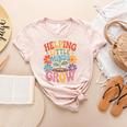 Helping Little Minds Grow Teacher First Day Back To School Women's Heather T-Shirt Heather Peach Helping Little Minds Grow Teacher First Day Back To School Women's Heather T-Shirt Heather Peach