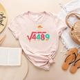 HUGvyn Square Root 4489 Math Teacher 67 Meme Halloween Women's Heather T-Shirt Heather Peach HUGvyn Square Root 4489 Math Teacher 67 Meme Halloween Women's Heather T-Shirt Heather Peach