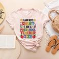I'm Not Short I'm A Preschool Teacher Size Quote Women Women's Heather T-Shirt Heather Peach I'm Not Short I'm A Preschool Teacher Size Quote Women Women's Heather T-Shirt Heather Peach