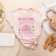Instructional Assistant Because Teacher Need Hero Learning Women's Heather T-Shirt Heather Peach Instructional Assistant Because Teacher Need Hero Learning Women's Heather T-Shirt Heather Peach