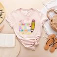 It's Beautiful Day For Learning Teacher Students Girls Boys Women's Heather T-Shirt Heather Peach