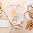 It's A Good Day To Make Music Music Lover Teacher Women's Heather T-Shirt Heather Peach