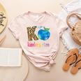 K Is For Kindergarten Teacher Tie Dye Back To School Kinder For Men Women Girls Kids Women's Heather T-Shirt Heather Peach K Is For Kindergarten Teacher Tie Dye Back To School Kinder For Men Women Girls Kids Women's Heather T-Shirt Heather Peach