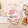 Kinder Boo Crew Kindergarten Teacher Student Halloween Women's Heather T-Shirt Heather Peach Kinder Boo Crew Kindergarten Teacher Student Halloween Women's Heather T-Shirt Heather Peach
