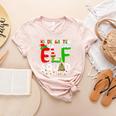 Kindergarten ELF Squad Christmas ELF Student Teacher Men Women Kids Women's Heather T-Shirt Heather Peach