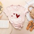 Kindergarten Has My Heart Buffalo Print Teacher Valentine Women's Heather T-Shirt Heather Peach Kindergarten Has My Heart Buffalo Print Teacher Valentine Women's Heather T-Shirt Heather Peach