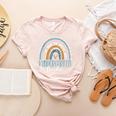 Kindergarten Teacher Leopard Boho Rainbow Back To School Women's Heather T-Shirt Heather Peach Kindergarten Teacher Leopard Boho Rainbow Back To School Women's Heather T-Shirt Heather Peach