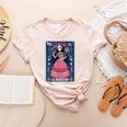 La Maestra Halloween Mexican Bingo Card Teacher Lottery Card Women's Heather T-Shirt Heather Peach La Maestra Halloween Mexican Bingo Card Teacher Lottery Card Women's Heather T-Shirt Heather Peach