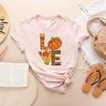 Leopard Pumpkin Love Teacher Life Thanksgiving Fall Women Women's Heather T-Shirt Heather Peach Leopard Pumpkin Love Teacher Life Thanksgiving Fall Women Women's Heather T-Shirt Heather Peach