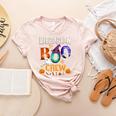 Librarian Boo Crew Teacher Student Halloween Costume Women's Heather T-Shirt Heather Peach Librarian Boo Crew Teacher Student Halloween Costume Women's Heather T-Shirt Heather Peach
