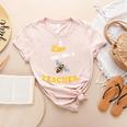 I Love Bee-Ing A Teacher Honey Bee Job Profession Women's Heather T-Shirt Heather Peach
