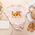 Love First Grade Happy Fall Thanksgiving Women 1st Teacher Women's Heather T-Shirt Heather Peach Love First Grade Happy Fall Thanksgiving Women 1st Teacher Women's Heather T-Shirt Heather Peach
