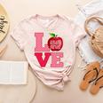 Love Kindergarten Cute Apple School Teacher Women's Heather T-Shirt Heather Peach Love Kindergarten Cute Apple School Teacher Women's Heather T-Shirt Heather Peach