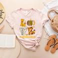 LOVE Kindergarten Pumpkin Teacher Student Halloween Costume Women's Heather T-Shirt Heather Peach