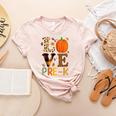 Love Pre-k Teacher Shirts Autumn Fall Pumpkin Fall Leopard Women's Heather T-Shirt Heather Peach Love Pre-k Teacher Shirts Autumn Fall Pumpkin Fall Leopard Women's Heather T-Shirt Heather Peach