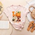 Love Preschool Teacher Turkey Thanksgiving Autumn Fall Women's Heather T-Shirt Heather Peach Love Preschool Teacher Turkey Thanksgiving Autumn Fall Women's Heather T-Shirt Heather Peach