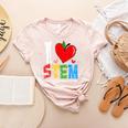 I Love STEM Student Teacher 1st Day Of School Back To School Women's Heather T-Shirt Heather Peach I Love STEM Student Teacher 1st Day Of School Back To School Women's Heather T-Shirt Heather Peach