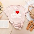 I Love Student Council Student Teacher Women's Heather T-Shirt Heather Peach I Love Student Council Student Teacher Women's Heather T-Shirt Heather Peach