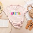 Maestra Fabulosa Bilingual Spanish Espanol Teacher School Women's Heather T-Shirt Heather Peach