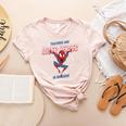 Marvel Spider-Man Teachers Are Super Heroes Women's Heather T-Shirt Heather Peach Marvel Spider-Man Teachers Are Super Heroes Women's Heather T-Shirt Heather Peach