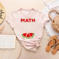 Math Watermelon Calculation Joke Teacher Student Women's Heather T-Shirt Heather Peach Math Watermelon Calculation Joke Teacher Student Women's Heather T-Shirt Heather Peach
