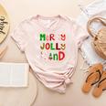 Be Merry Be Jolly Be Kind Merry Christmas Teacher Xmas Pjs Women's Heather T-Shirt Heather Peach Be Merry Be Jolly Be Kind Merry Christmas Teacher Xmas Pjs Women's Heather T-Shirt Heather Peach