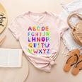 Monster ABC Cute Alphabet Halloween Teacher Costume Kids Women's Heather T-Shirt Heather Peach Monster ABC Cute Alphabet Halloween Teacher Costume Kids Women's Heather T-Shirt Heather Peach