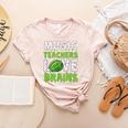 Music Teachers Love Brains Cute Teaching Halloween Women's Heather T-Shirt Heather Peach Music Teachers Love Brains Cute Teaching Halloween Women's Heather T-Shirt Heather Peach