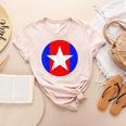 Nerdy Captain Sweatpants Retro Comic Book Fan Teacher Women's Heather T-Shirt Heather Peach