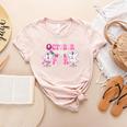 In October We Wear Pink Ballet Ghost Teacher Breast Cancer Women's Heather T-Shirt Heather Peach In October We Wear Pink Ballet Ghost Teacher Breast Cancer Women's Heather T-Shirt Heather Peach