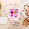 In October We Wear Pink Love Teacher Breast Cancer Awareness Women's Heather T-Shirt Heather Peach