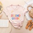 Oh Hey Second Grade First Day Of Teacher Girls Boys Kids Women's Heather T-Shirt Heather Peach Oh Hey Second Grade First Day Of Teacher Girls Boys Kids Women's Heather T-Shirt Heather Peach