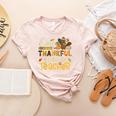 One Thankful 4th Grade Teacher Turkey Leopard Thanksgiving Women's Heather T-Shirt Heather Peach One Thankful 4th Grade Teacher Turkey Leopard Thanksgiving Women's Heather T-Shirt Heather Peach