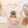 One Thankful Teacher Thanksgiving Turkey Cute Crayon Pencil Women's Heather T-Shirt Heather Peach One Thankful Teacher Thanksgiving Turkey Cute Crayon Pencil Women's Heather T-Shirt Heather Peach