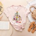 Paintbrush Christmas Tree Decor Xmas For Artist Art Teacher For Men Women Women's Heather T-Shirt Heather Peach