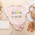 Para Paraprofessional Dream Crew Team Back To School Teacher Women's Heather T-Shirt Heather Peach Para Paraprofessional Dream Crew Team Back To School Teacher Women's Heather T-Shirt Heather Peach