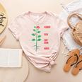 Parts Of a Plant Science For Teachers Kids And Students Women's Heather T-Shirt Heather Peach