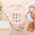 Pi Menu 314 Pi Symbol Math Teacher Happy Pi Day Women's Heather T-Shirt Heather Peach