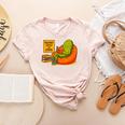 Pickle Reading Books Bookworm Teacher Librarian Kids Retro Women's Heather T-Shirt Heather Peach Pickle Reading Books Bookworm Teacher Librarian Kids Retro Women's Heather T-Shirt Heather Peach