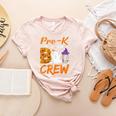 Pre K Boo Crew Teacher Student Halloween Pre Kindergarten Women's Heather T-Shirt Heather Peach