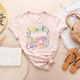 Pre-K Crayons & Curiosity Preschool Teachers Life Tie Dye Women's Heather T-Shirt Heather Peach Pre-K Crayons & Curiosity Preschool Teachers Life Tie Dye Women's Heather T-Shirt Heather Peach