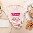 PreK Teacher Mom Shirt Preschool Teacher Mother For Women Women's Heather T-Shirt Heather Peach