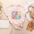 Preppy Fifth Grade Back To School 5th Grade Teacher Girl Boy Women's Heather T-Shirt Heather Peach