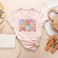 Preppy Kindergarten First Day Of School Teachers Girls Boys Women's Heather T-Shirt Heather Peach
