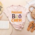 Preschool Boo Crew Preschool Halloween Teacher Women's Heather T-Shirt Heather Peach Preschool Boo Crew Preschool Halloween Teacher Women's Heather T-Shirt Heather Peach