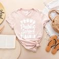 Public School Teacher Vintage Public Education Pride Women's Heather T-Shirt Heather Peach Public School Teacher Vintage Public Education Pride Women's Heather T-Shirt Heather Peach
