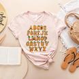 Pumpkin ABC Halloween Alphabet Costume School Teacher Kids Women's Heather T-Shirt Heather Peach Pumpkin ABC Halloween Alphabet Costume School Teacher Kids Women's Heather T-Shirt Heather Peach