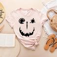 Pumpkin Artist Halloween Art Teacher Women's Heather T-Shirt Heather Peach
