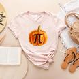 Pumpkin Pie Halloween Thanksgiving Math Teacher Pi Day Women's Heather T-Shirt Heather Peach Pumpkin Pie Halloween Thanksgiving Math Teacher Pi Day Women's Heather T-Shirt Heather Peach